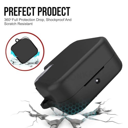 Cocoonkart Silicone Case Cover for CMF by Nothing Buds Pro 2 | Buds 2 | Buds 2 Plus (Black) - Image 4