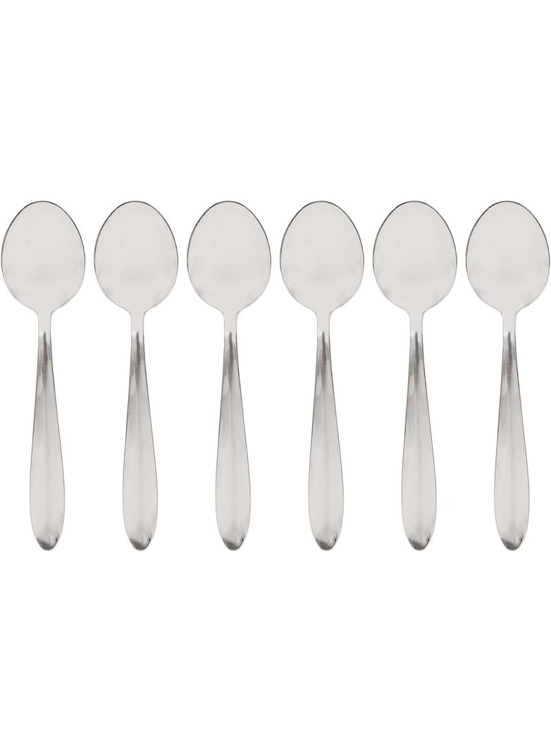 كيدج ملاعق شاي كيدج سوبار، 6 قطع، فضية - Image 1