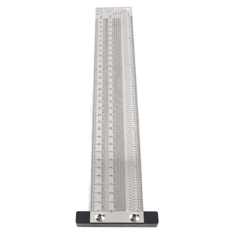 Ultra Accuracy 12 Inch Marking Ruler Stainless Steel Woodworking Tool For Engraving And Scribing - Image 1