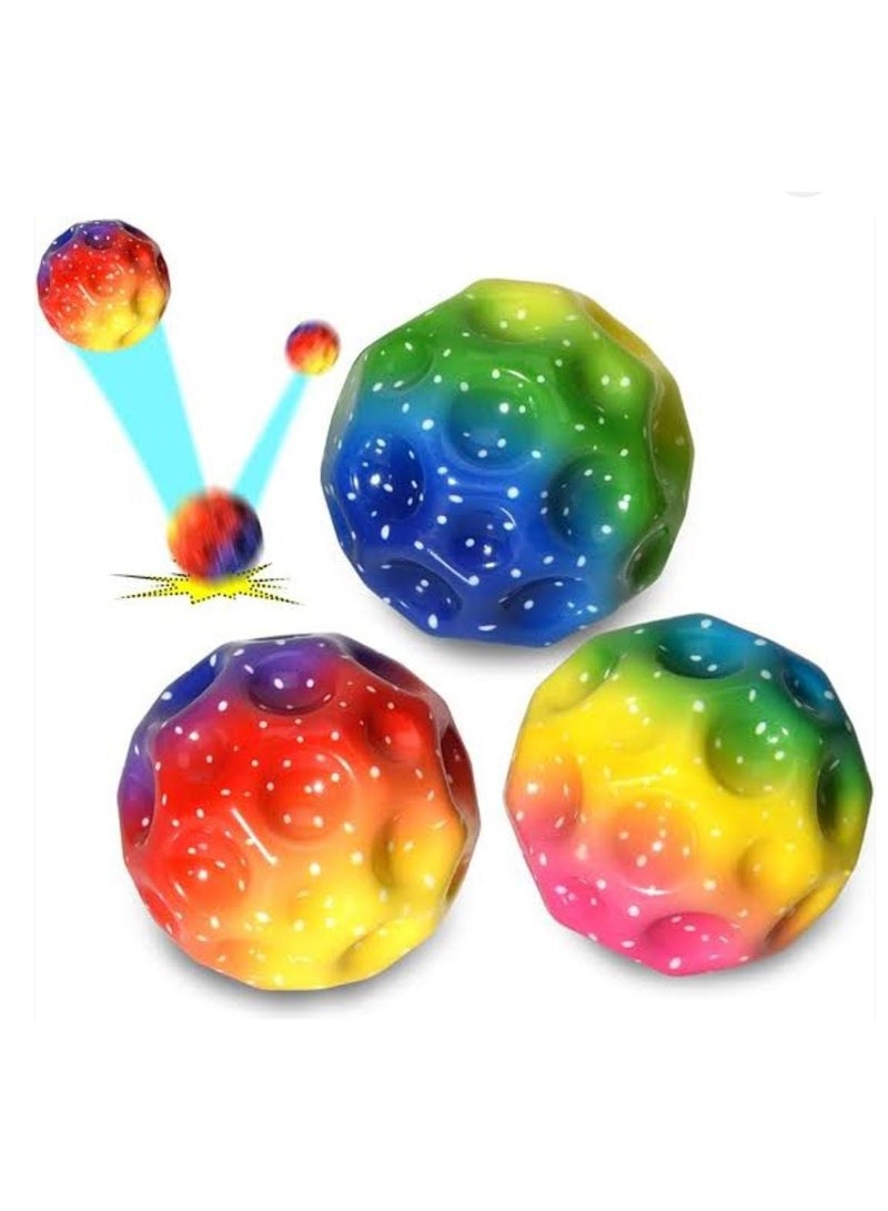 Planet and moon rubber bouncy ball 2 pcs - Image 3