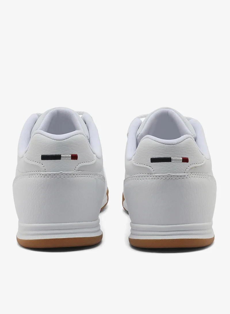 U.S. Polo Assn. white Women's White Low-Top Sneakers - Lightweight Lace-Up Design, Comfortable Casual Shoes for Everyday Wear for Women | Best Price UAE