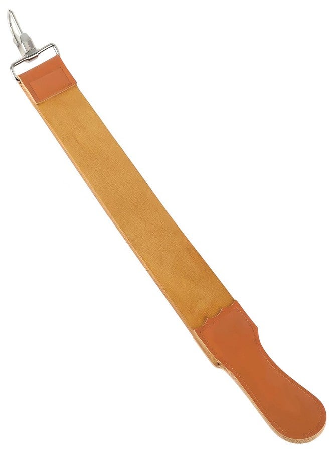 Jaasuee Straight Razor Strop, Leather Sharpening Strap for Barber Use, Brown, J5036 - Image 1