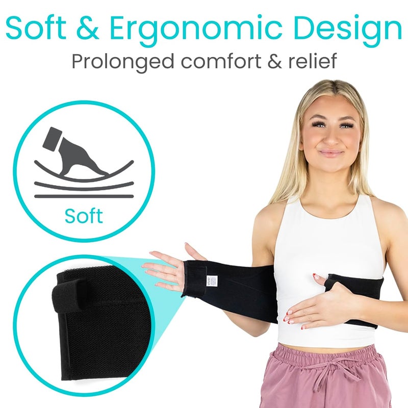 Vive Broken Rib Brace for Women Men  Rib Cage Support Belt for Fractured Cracked Broken or Bruised Ribs  Post Surgery Compression Garment Wrap  Diastasis Recti Belly Band - Image 2