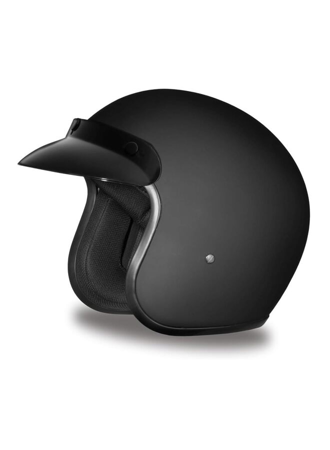 Motorcycle Helmet 3/4 Vintage Helmet Premium ABS Shell, Quick Release Buckle, Retractable Sun Shade, Lightweight and Ventilated, Removable Visor for Men and Women - Image 1