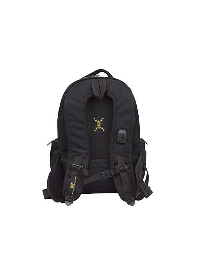 CAT Caterpillar laptop bag with USB port and hands-free port KH302 black - Image 3