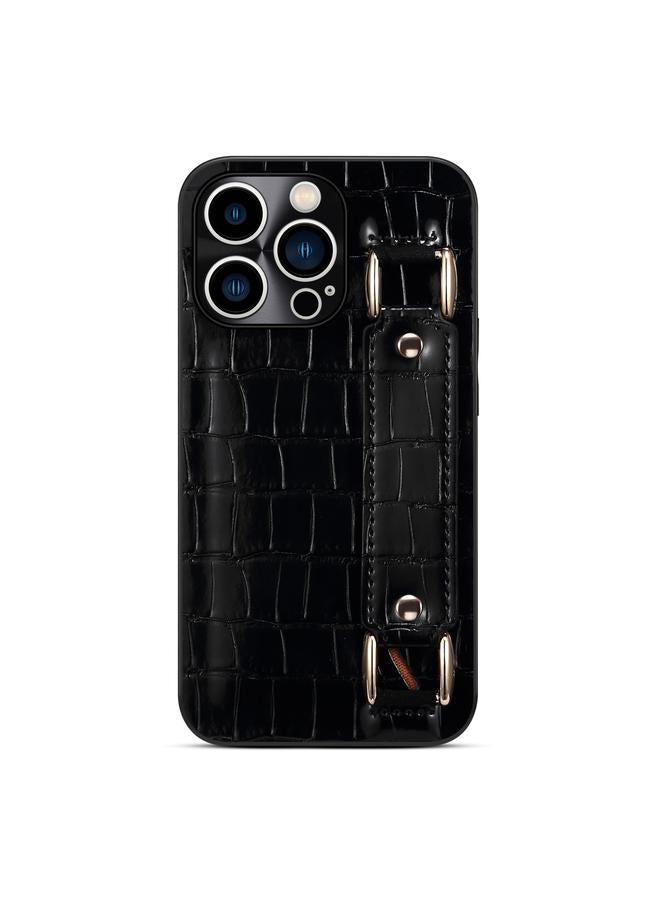 Zaboon Case For iPhone 12 Pro Max Crocodile Wristband Wallet Leather Back Cover Phone Case - Image 2