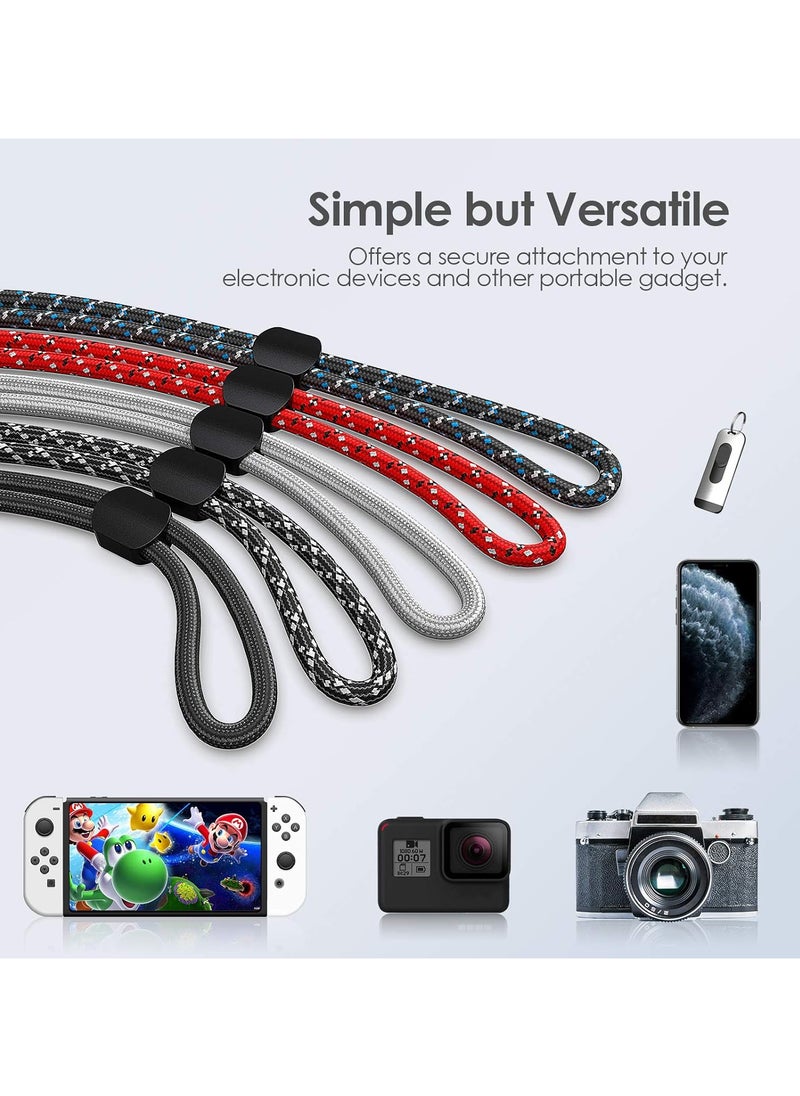 Generic - Hand Wrist Straps Lanyard, 6pcs Adjustable Colorful Nylon Hand Wrist Straps with Movable Button for GoPro, Camera, Keys, Keychain, Phone, USB Flash Drive, Joy-Con, Wallet, ID Name Tag Badge - Image 1