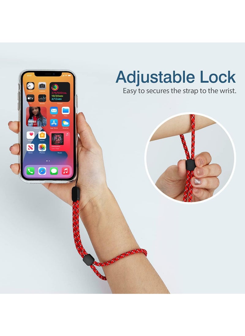 Generic - Hand Wrist Straps Lanyard, 6pcs Adjustable Colorful Nylon Hand Wrist Straps with Movable Button for GoPro, Camera, Keys, Keychain, Phone, USB Flash Drive, Joy-Con, Wallet, ID Name Tag Badge - Image 1