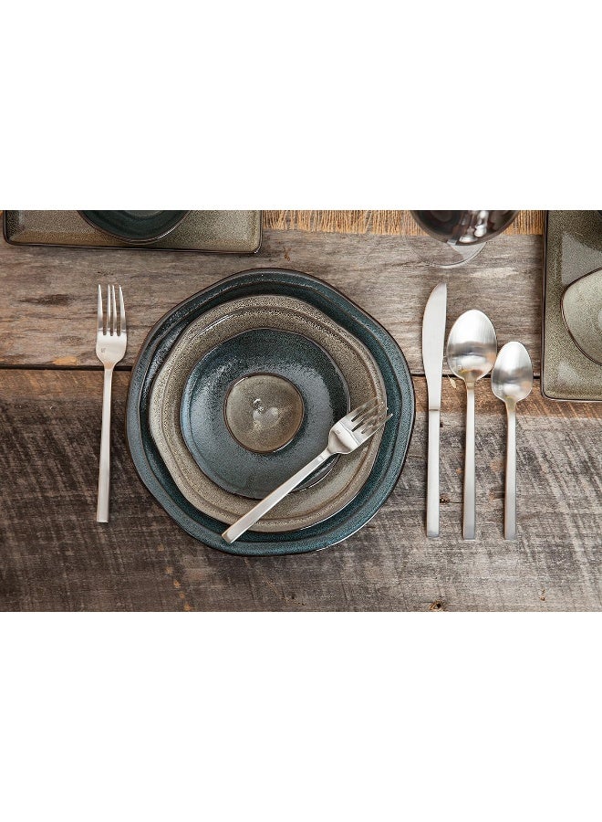 Fortessa DV Ston Porcelain Dinnerware Dinner Plate 10Inch Set of 6 Twilight  - Image 3