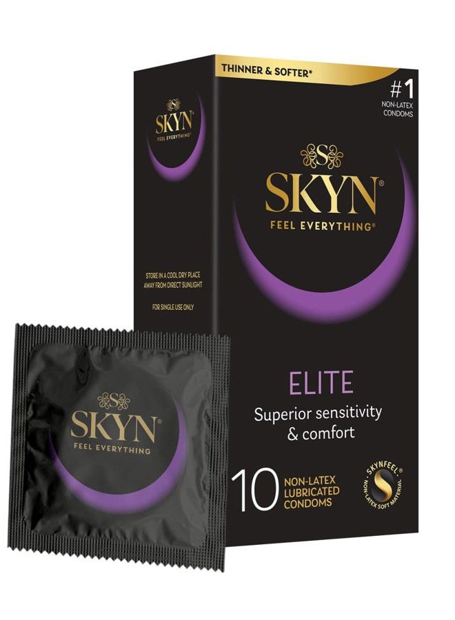 SKYN Elite Condoms, 10 Count (Pack of 1) - Image 1
