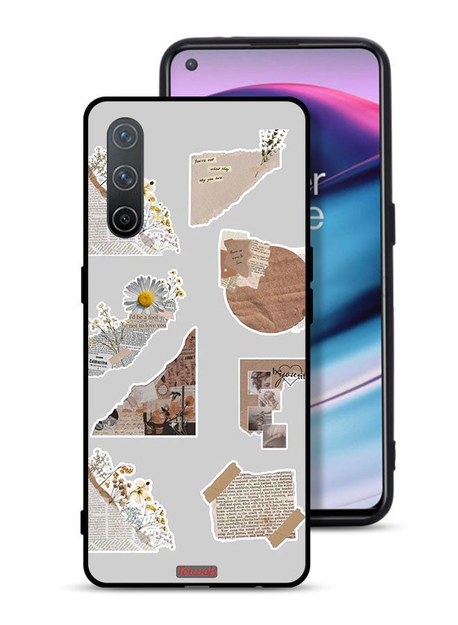 Tolwak OnePlus Nord CE 5G Protective Case Cover Pieces Of Paper Stickers - Image 1