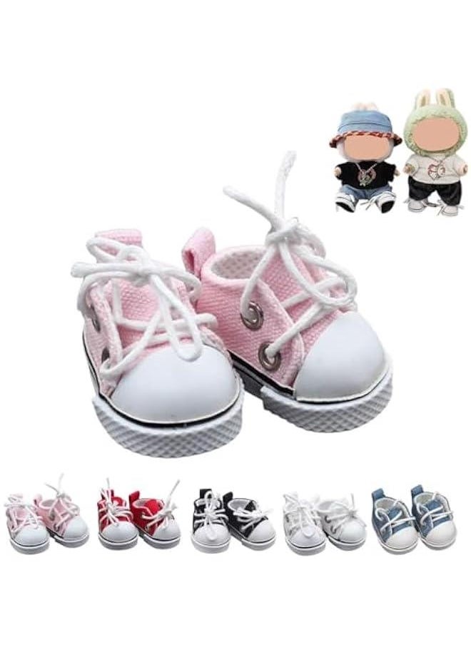 Arabest Cute Labubu Shoes 2025 Shoes for Labubu Mini Shoes for Labubu Outfit Labubu Clothes Accessories (Pink)  - Image 1