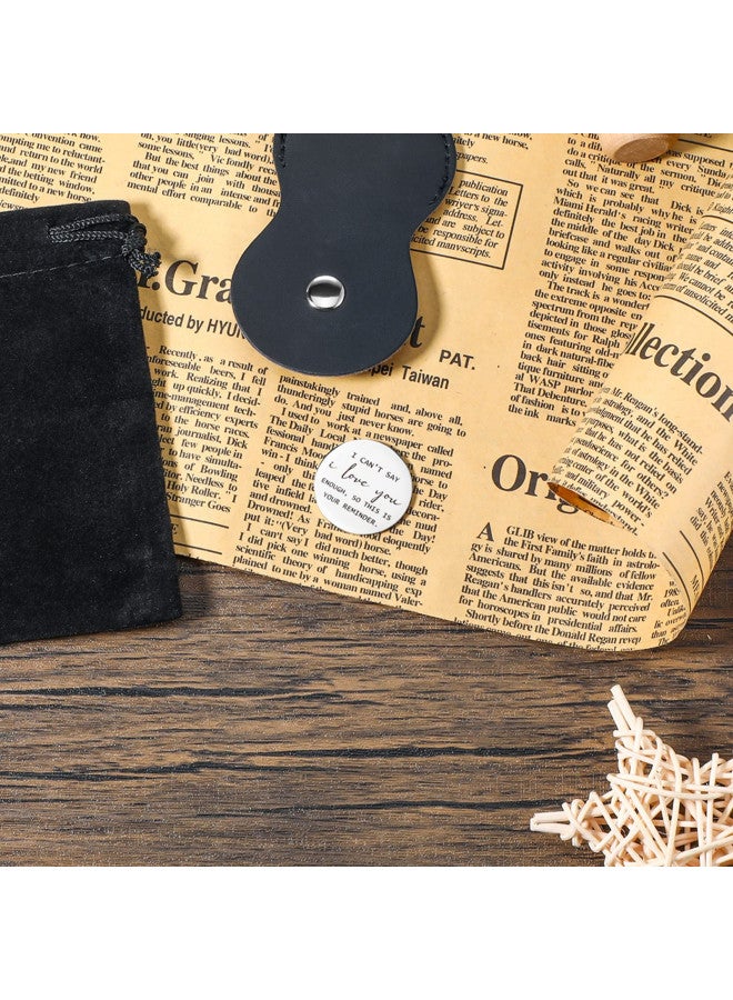 Sureio Sureio Pocket Hug Token Long Distance Relationship Keepsake Stainless Steel Double Sided Inspirational Gift with Keychain (I Cant Say I Love Enough, So This Is Your Reminder) - Image 4