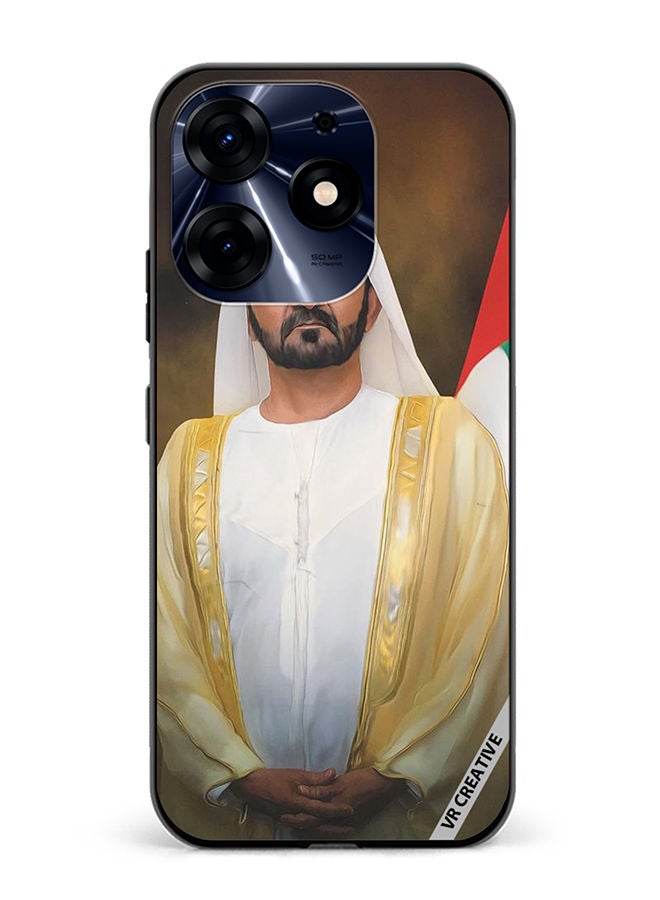 VR CREATIVE Protective Case Cover For Tecno Spark 10 Pro Sheikh Mohammed Bin Rashid Al Maktoum Design Multicolour - Image 1
