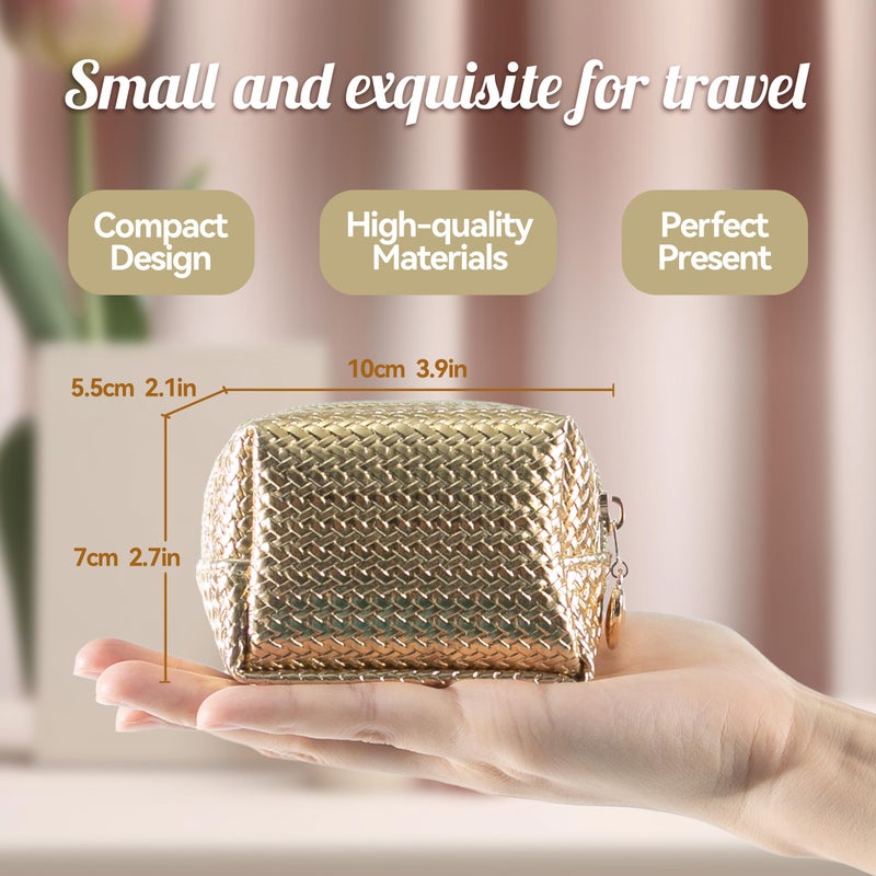 Kitgo Mini First Aid Emergency Clutch Kit -Mother Day Women's Day Gift Compact Safety Pouch Party Bag with 36 Essential Items for Girl Lady Mother Wife Nurse for Girl Lady Mother Wife Nurse (GOLD new) - Image 2