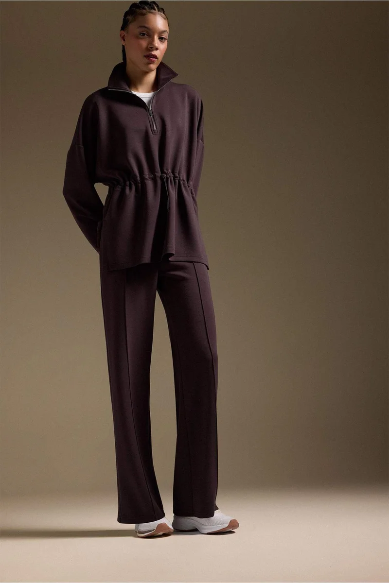 ديفاكتو Straight Fit Wide Leg Standard Length Modal Sports Sweatpants