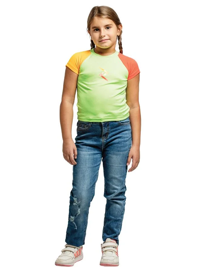 ZAECY Girl's Raglan Sleeve Top