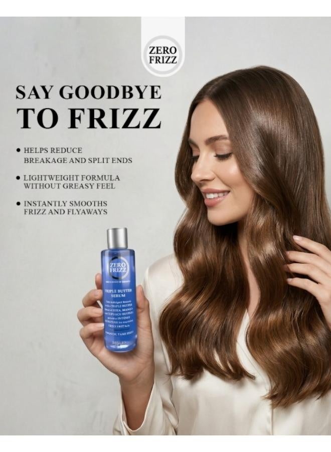 Zero Frizz Triple Butter Serum With 3 natural oils 148ML - Image 3