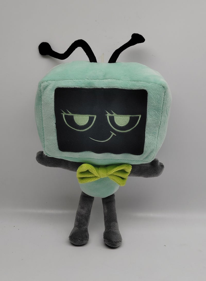 Green square head doll Dandy world game surrounding plush toys