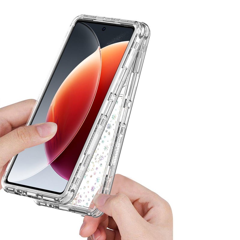 erorex For Tecno Camon 30 Transparent Acrylic Laser Paper Phone Case(Snowflake) - Image 5