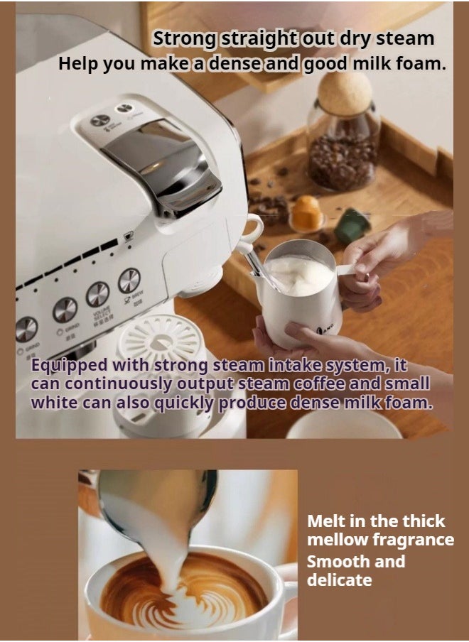 M MIAOYAN - New capsule coffee machine grinding multi -functional all -functional all -automatic home intention -style American grinding bean all -in -one coffee machine - Image 1