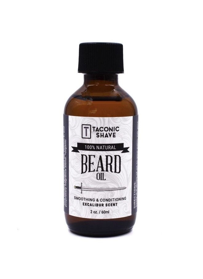 taconic shave - Premium All Natural Beard Oil Excalibur Scent 2 Ounce Bottle - Image 1