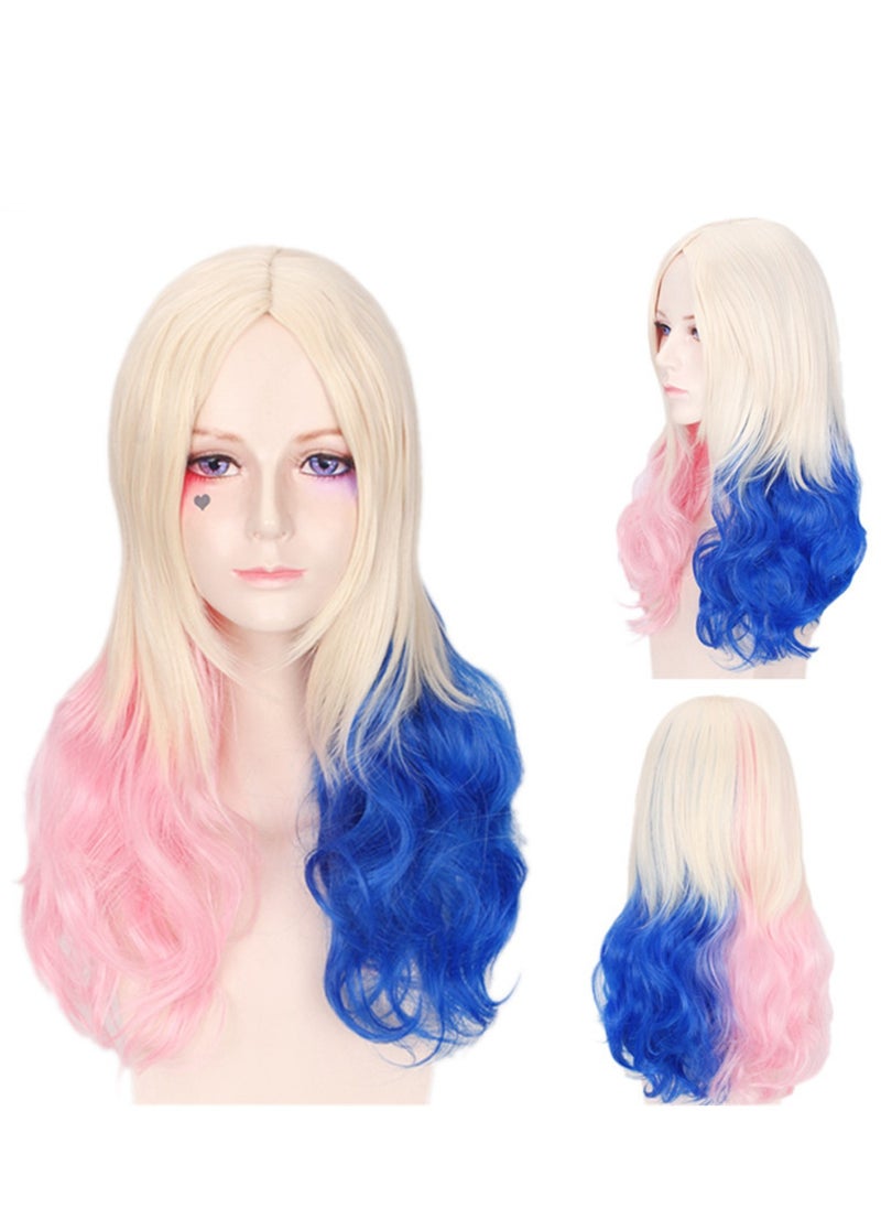 Generic - Movie Suicide Squad Harleen Quinzel Harley Quinn gradient wig cosplay wig costumes dress up wig - Image 1