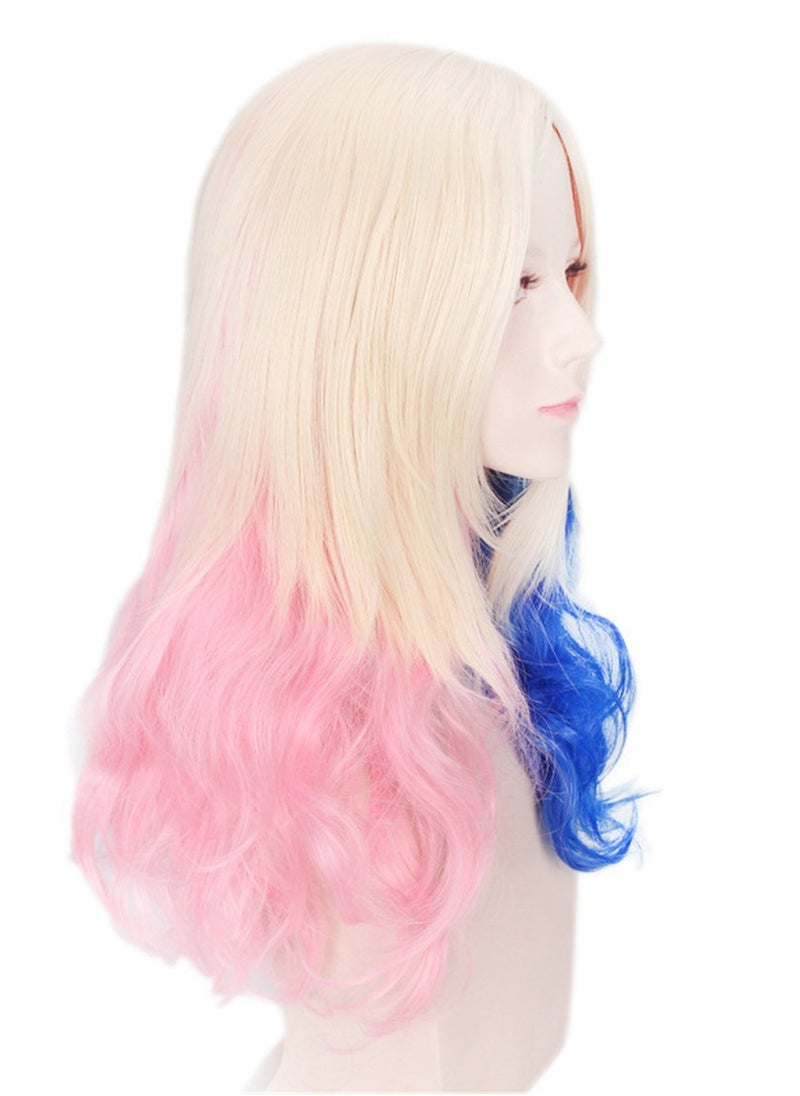 Generic - Movie Suicide Squad Harleen Quinzel Harley Quinn gradient wig cosplay wig costumes dress up wig - Image 1