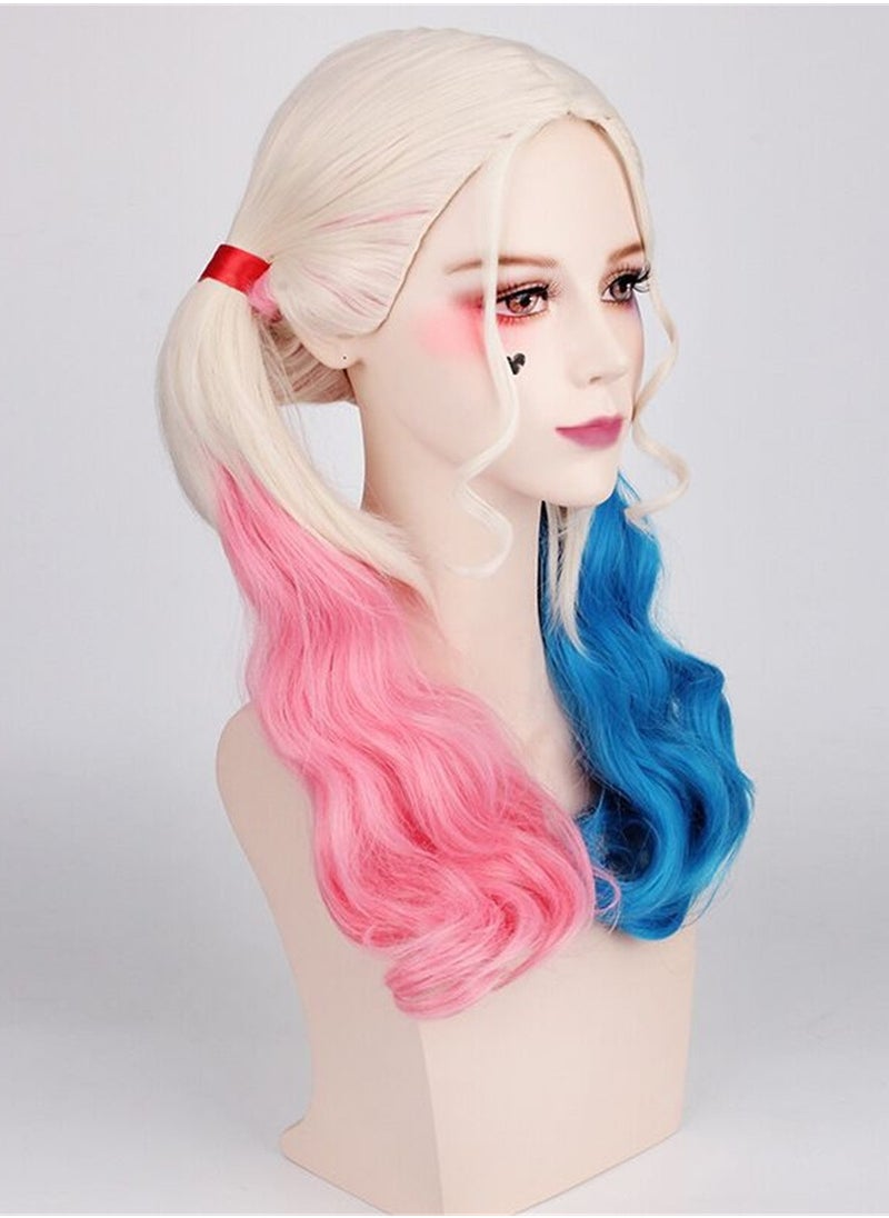 Generic - Movie Suicide Squad Harleen Quinzel Harley Quinn gradient wig cosplay wig costumes dress up wig - Image 1