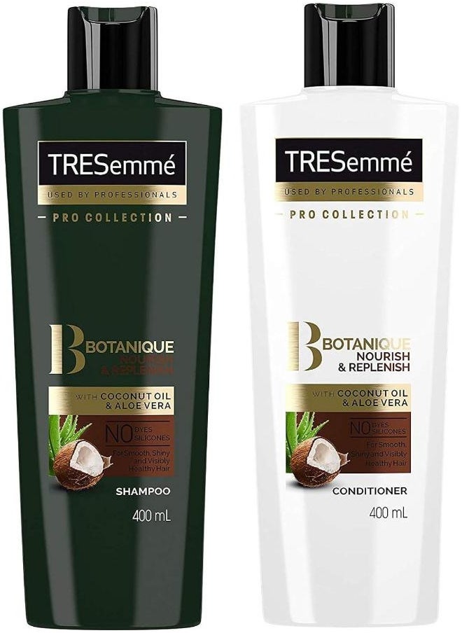 TRESemmé Botanique Shampoo Plus Conditioner Nourish & Repair with Coconut Oil and Aloe Vera 400 ML 