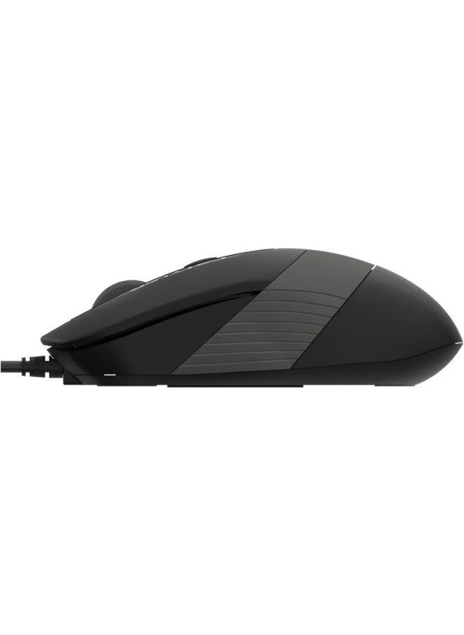 A4TECH A4tech Fm10 Fei Shidai Wired Mouse, Laptop And Desktop Computer Office Home Portable Mouse, Non-slip Dual-color Wing, Usb Interface, Su Kong Gray  - Image 5