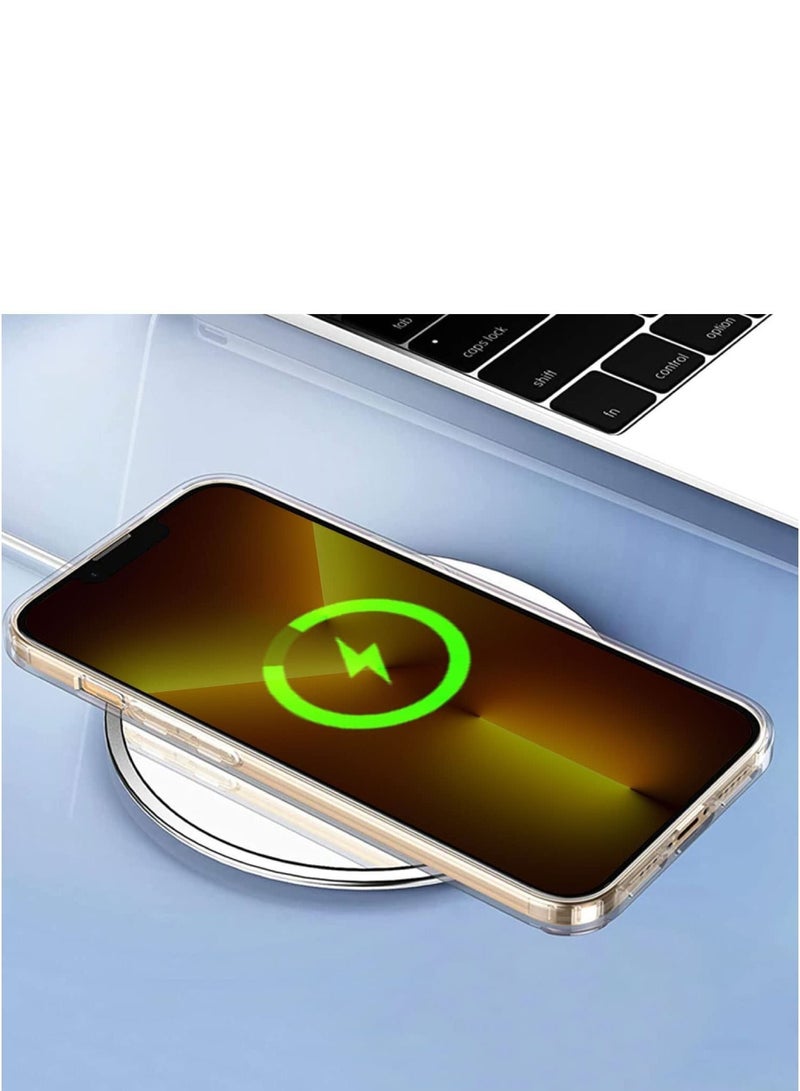Clear Magnetic Case for iPhone 14 Pro Compatible with Magsafe Card Wallet & Wireless Chager, Screen & Camera Protection Shockproof Magsafe Cover for Apple iPhone 14 Pro  - Image 4