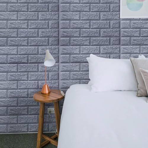 Rylan Self-Adhesive Waterproof PE Foam 3D Wall Panels Wallpaper Sticker for Bathroom, Living Room, and Home Decoration (70 x 77cm, Appx. 5.8Sq Feet)-1 Piece - Image 5