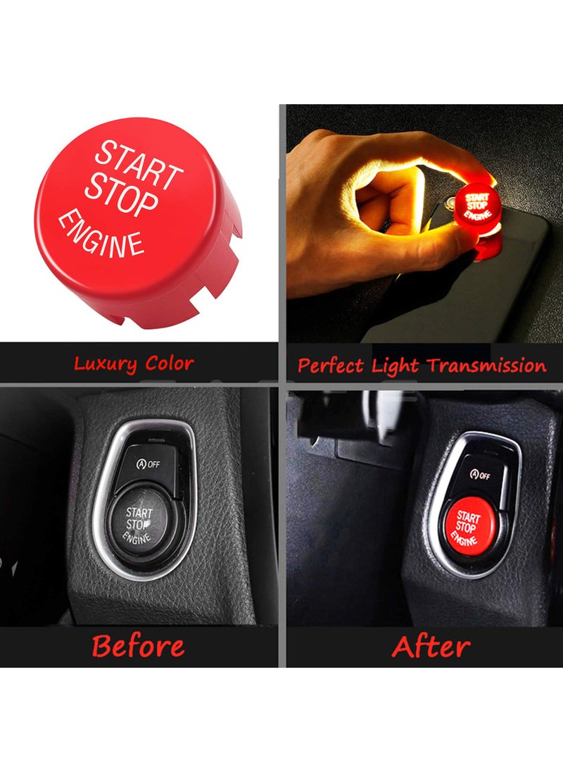 Jaronx Jaronx Sports Red Start Stop Engine Switch Button Compatible with BMW,Power Ignition Start Stop Button Replacement(Compatible with BMW 1 2 3 4 5 6 7 X1 X3 X4 X5 X6/F30 F10 F01 F15 G01 G30 G31 G11 G12)  - Image 4