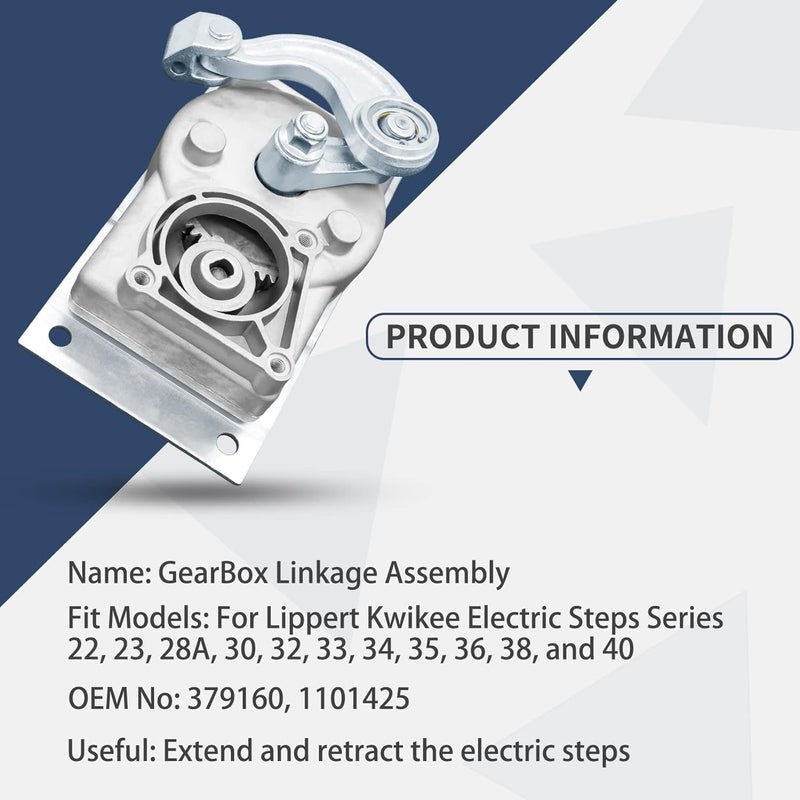 FHRHRY RV Gear Box Linkage Assembly for Lippert Kwikee Electric Steps - Image 3