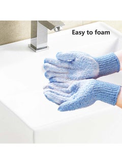 SOWUGI 2Pieces Exfoliating Gloves Body Scrub Bath Gloves Double Sided Exfoliating Gloves for Body clean Skin Shower Scrubber  - Image 3