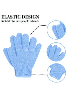 SOWUGI 2Pieces Exfoliating Gloves Body Scrub Bath Gloves Double Sided Exfoliating Gloves for Body clean Skin Shower Scrubber  - Image 4