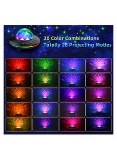 Generic Galaxy Projector Light Ocean Wave LED Night Lamp with Remote Control Colors Changing Music Bluetooth Playback Timer for Adult or Kid Bedroom Birthday Party  - Image 5