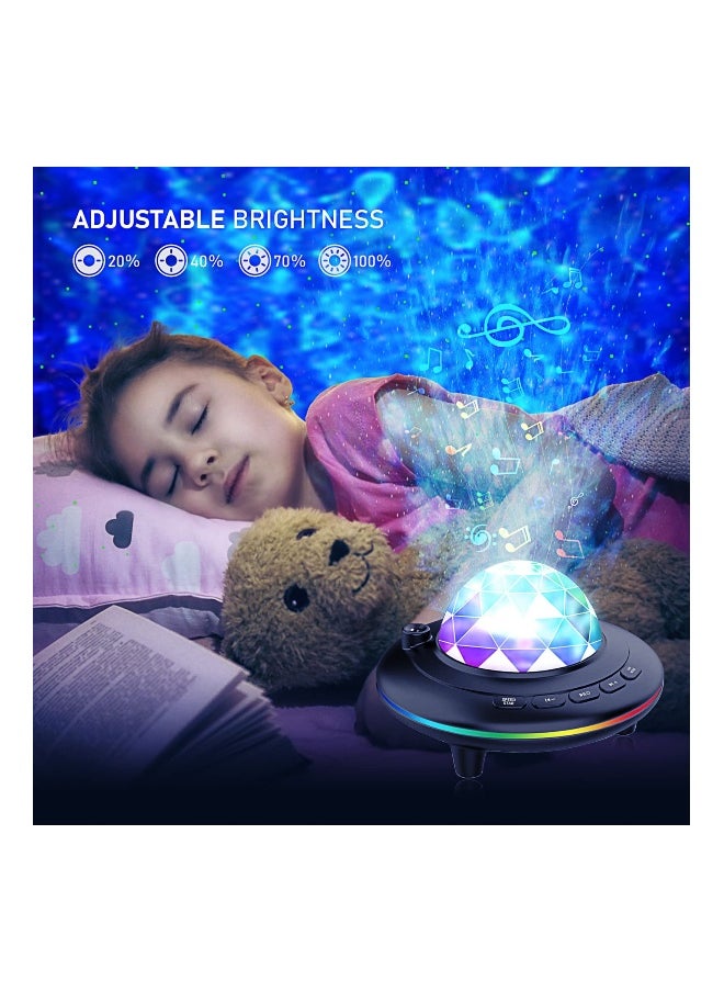 Generic Galaxy Projector Light Ocean Wave LED Night Lamp with Remote Control Colors Changing Music Bluetooth Playback Timer for Adult or Kid Bedroom Birthday Party  - Image 2