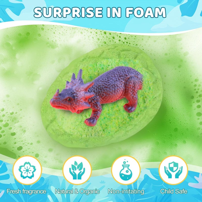 STARYAR Bath Bombs for Kids with Surprise Toys Inside, Kids Christmas Gifts, Stocking Stuffers for Kids Boys, XXXL Dinosaur Egg Bubble Bath Bombs Gift Set, Dino Eggs Toys for Boys 3 4 5 6 7 - Image 3