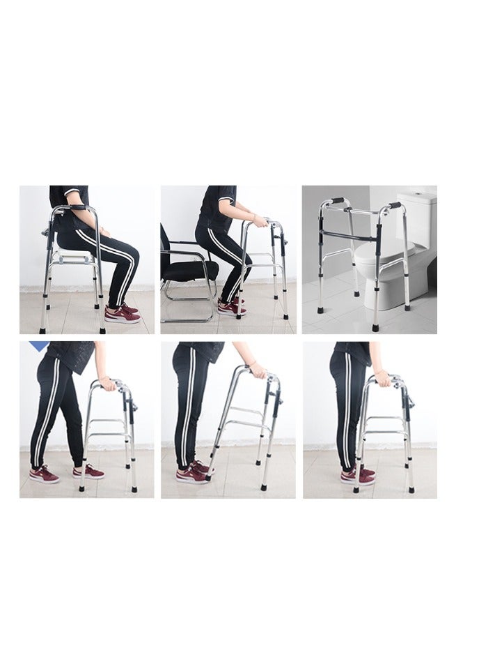 Generic Aluminum foldable walker helps walking for the elderly  - Image 2
