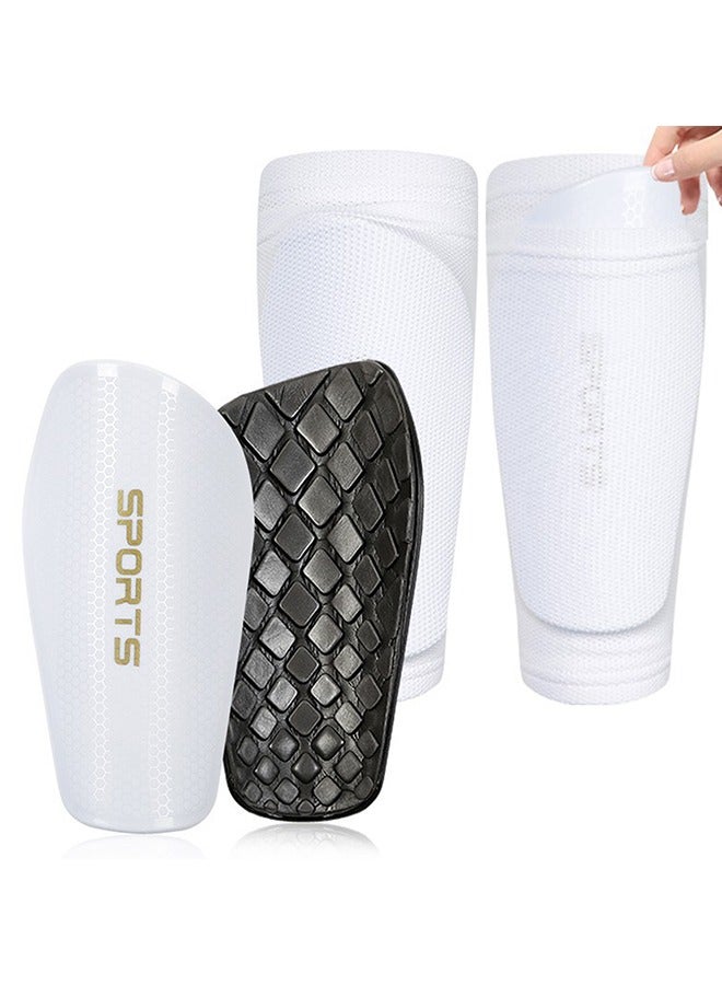 Generic Kids Youth Soccer Shin Guards, Shin Pads and Shin Guard Sleeves, 1 Pair Of Calf Guard Socks And 1 Pair Of Football Shin Guards, for 6 -15 Years Old Boys and Girls for Football Games, EVA Cushion Protection Reduce Shocks and Injuries(size:M) - Image 1