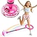 Flooyes Skip Ball for Kids Ankle Skip Ball Toy with Counter Timer and Cal Calculator Girl Birthday Gifts for Age 6 7 8 9 10 Rechargeable Colorful Flash Wheel Skip Ball for Girls Women - Image 3