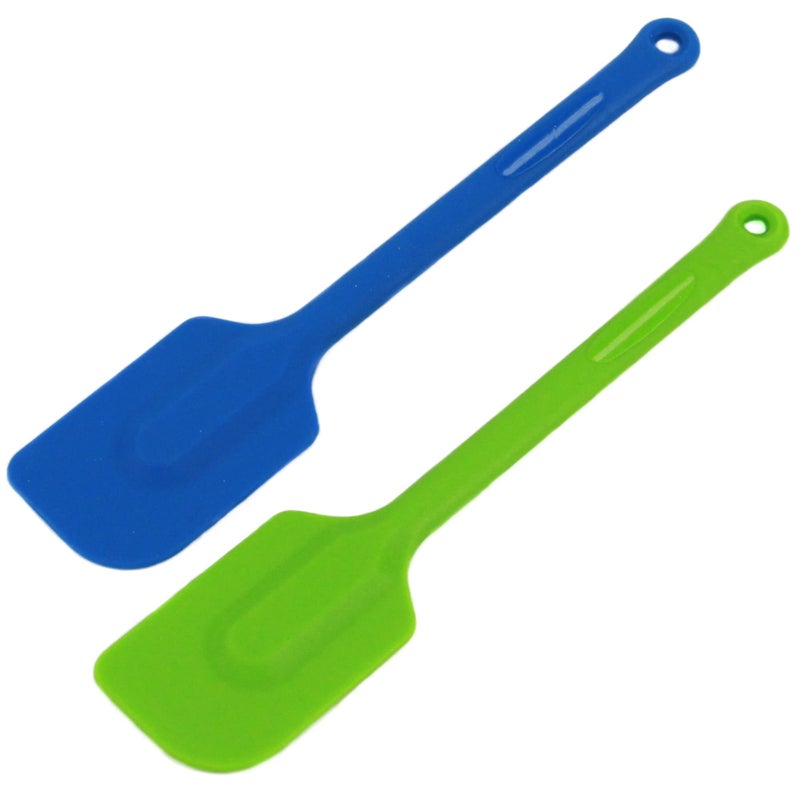 Chef Craft Select Silicone Spatula Set, 11.5 inch 2 piece set, Green/Blue - Image 5