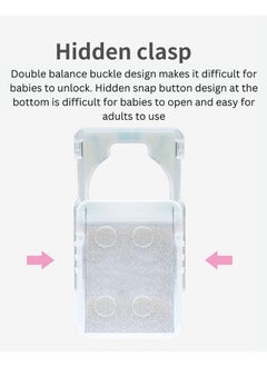 Door Safety Locks For Babies With Hidden Snap Button Design - Transparent - pzsku/Z52687B358AD6AA475514Z/45/_/1722414187/9ced7612-ec76-4a80-83c2-62326104e640