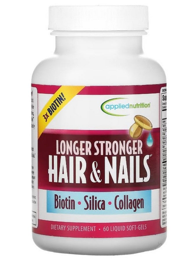 Applied Nutrition Longer, Stronger Hair and Nails 60-Count (Pack of 6) - Image 1