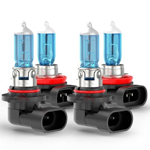 SYJIIP Upgraded Halogen Headlight Bulbs Compatible For Dodge RAM 1500 2500 3500 Without Projector/4 Head Lamps 2009-2023, 9005 H11 High Low Beam Lights, 6000K White, 300% Brightness, Plug n Play, 4 PCS - Image 1