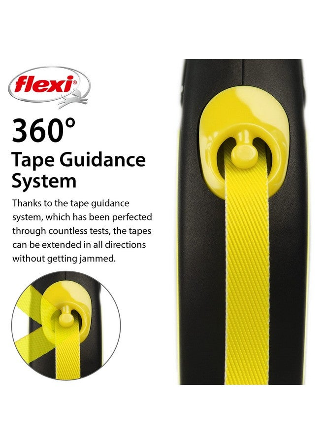 FLEXI New Neon Tape Retractable Dog Leashes for Medium Dogs Upto 55 lbs. - 16 ft., Neon Yellow/Black | Tangle Free Pet Walking Leash with One-Handed Brake, Pause, Lock|German Quality Product - Image 4