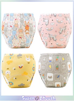 Super ZYouth 4-Pieces Baby Potty Training Pants, Breathable Potty Training Underwear, Toddler Training Underwear for Boy and Girls, Size 100 / 110  - Image 1