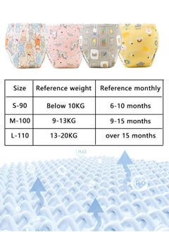 Super ZYouth 4-Pieces Baby Potty Training Pants, Breathable Potty Training Underwear, Toddler Training Underwear for Boy and Girls, Size 100 / 110  - Image 2